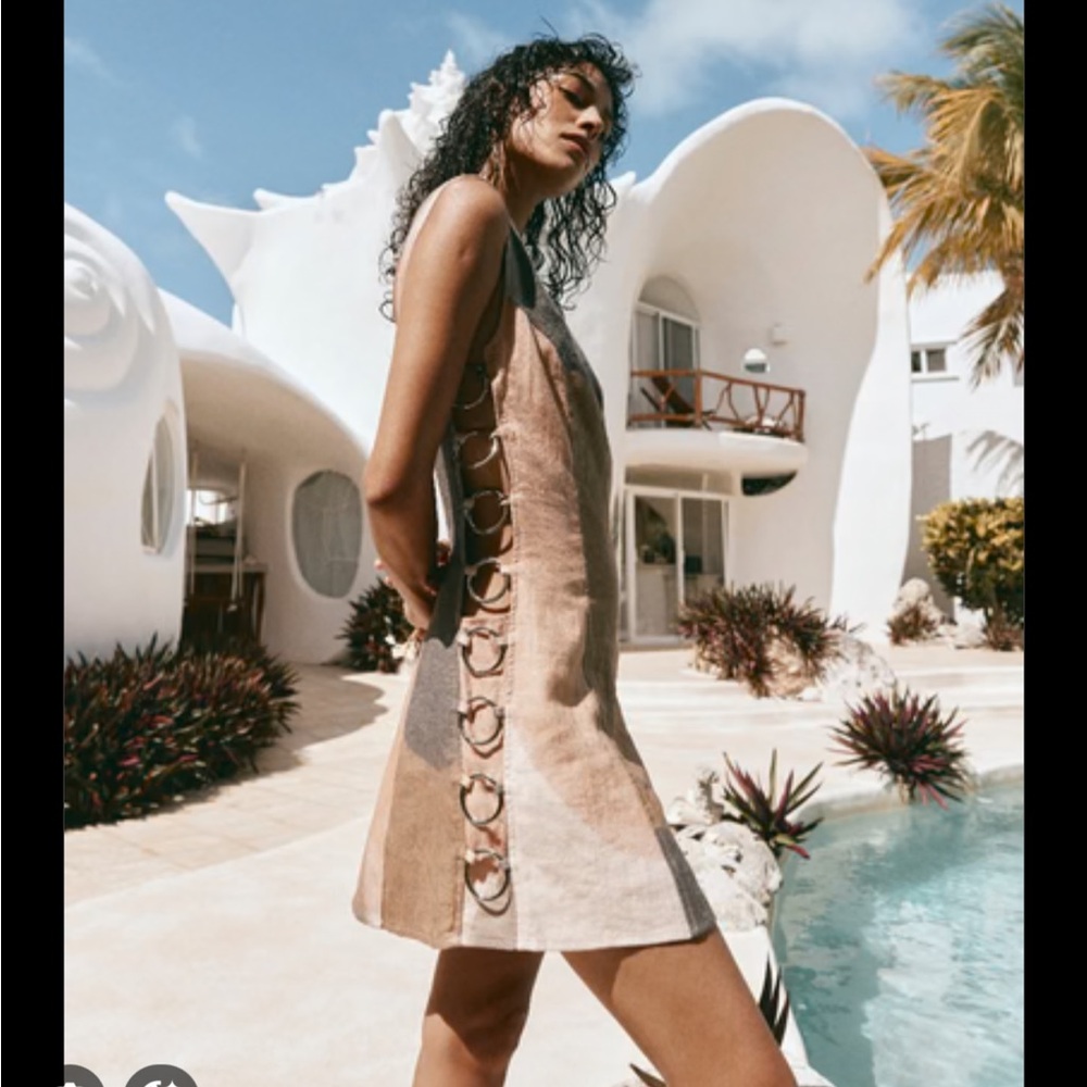 VRG Girl Discoteca Dress - Almondine